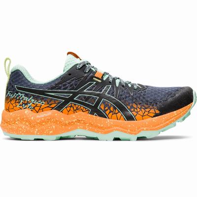 Asics Fujitrabuco Lyte - Naisten Polkujuoksukengät - Harmaat/Oranssi